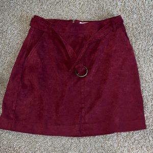 Hollister Suede Mini Skirt